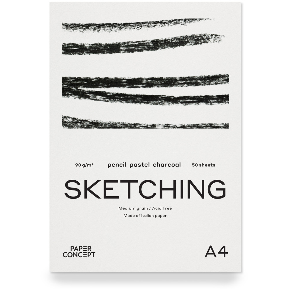 Blok szkicowy Sketching - PaperConcept - medium grain A4 90 g 50 ark.