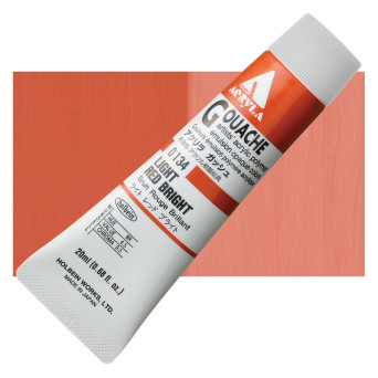 Farba gwasz Acryla Gouache - Holbein - Light Red Bright, 20 ml