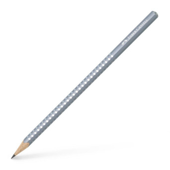Ołówek trójkątny Sparkle - Faber-Castell - perłowy szary