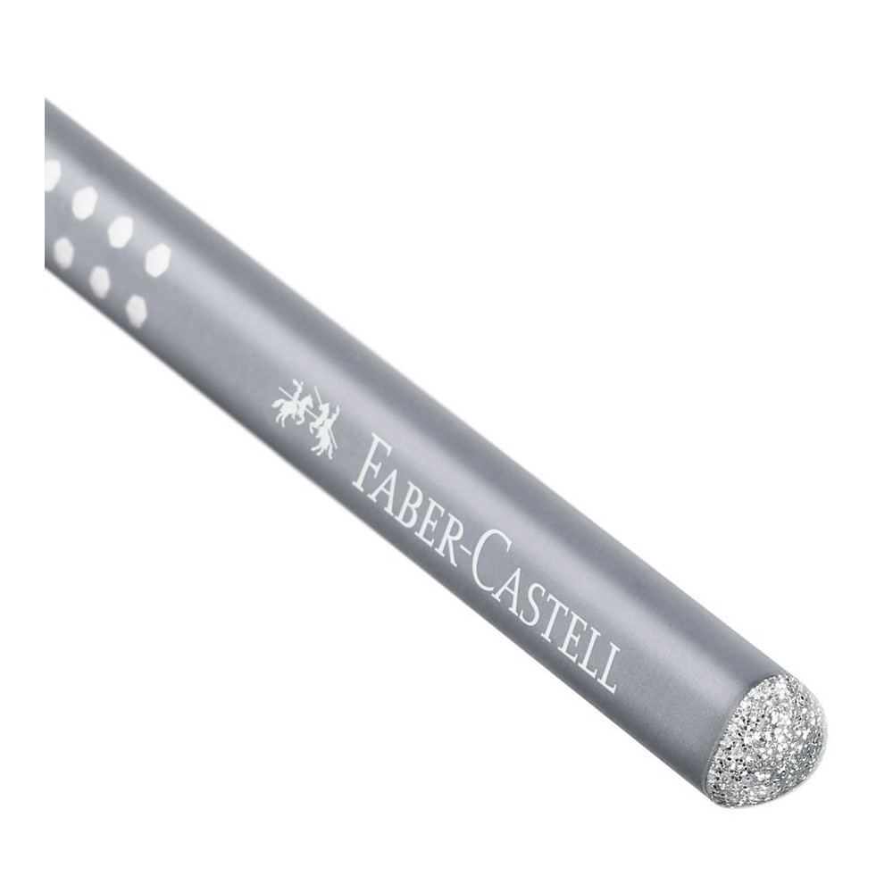 Ołówek trójkątny Sparkle - Faber-Castell - perłowy szary