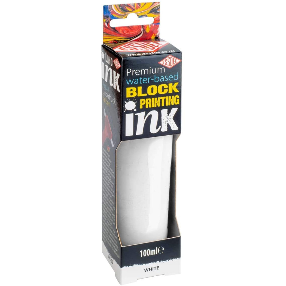 Block printing ink - Essdee - White, 100 ml