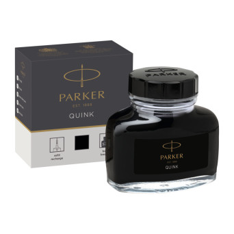 Quink fountain pan ink - Parker - black, 57 ml