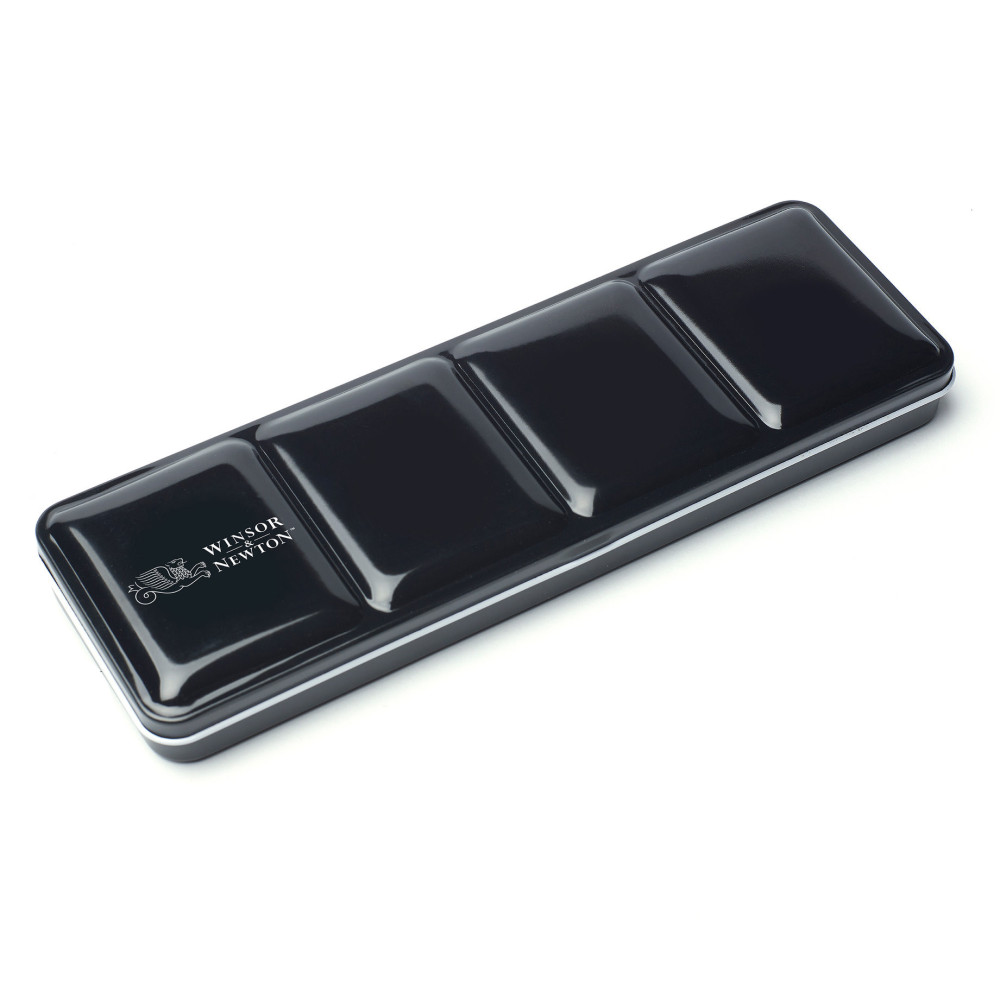 Metal case, pocket box for watercolor half pans - Winsor & Newton - 24 pcs.