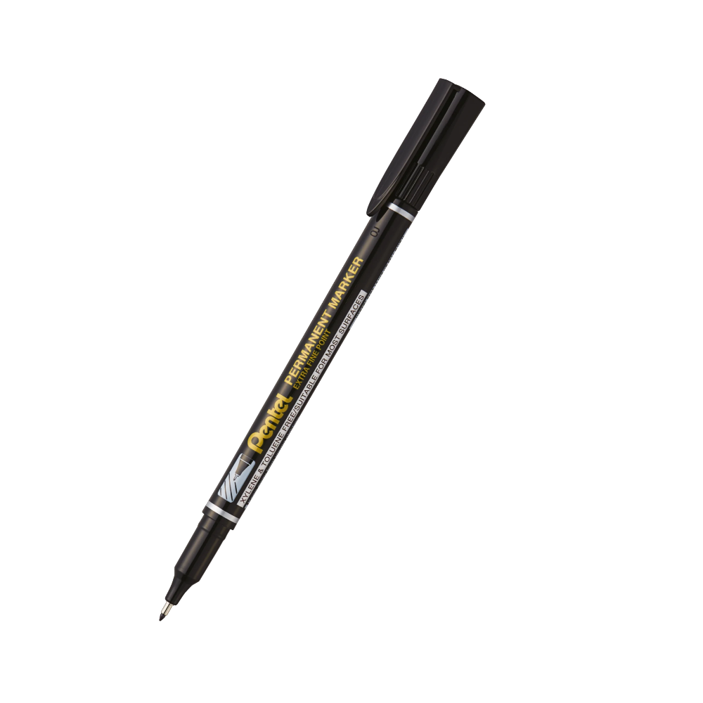 Permanent, waterproof marker - Pentel - black, 0,6 mm