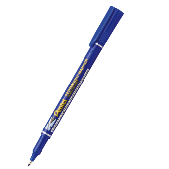 Permanent, waterproof marker - Pentel - blue, 0,6 mm