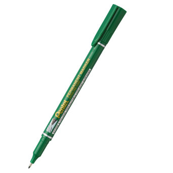 Marker permanentny, wodoodporny - Pentel - zielony, 0,6 mm