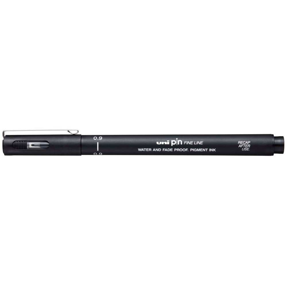 Fineliner Pen Pin 200 - Uni - black 0,9 mm