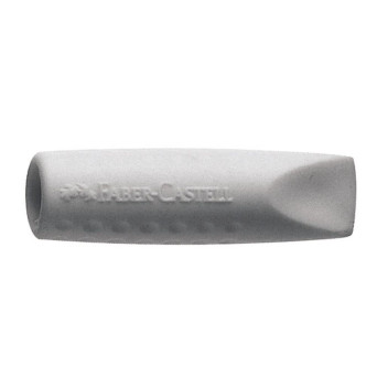 Gumka, nakładka do ołówków Grip 2001 - Faber-Castell - szara, 2 szt.