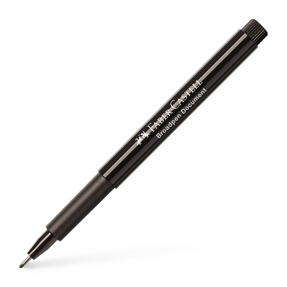 Cienkopis Broadpen - Faber-Castell - czarny, 0,8 mm