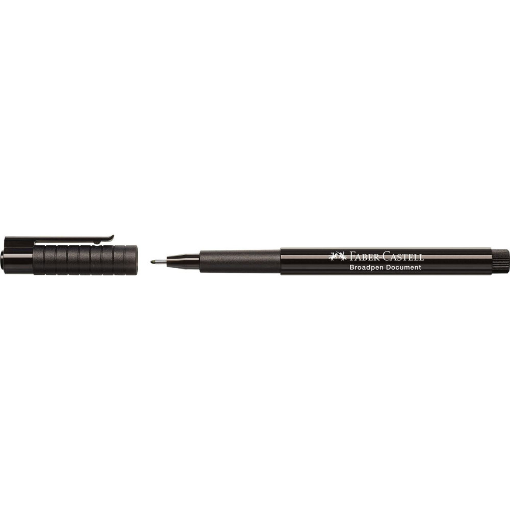 Fibre tip pen Broadpen - Faber-Castell - black, 0,8 mm