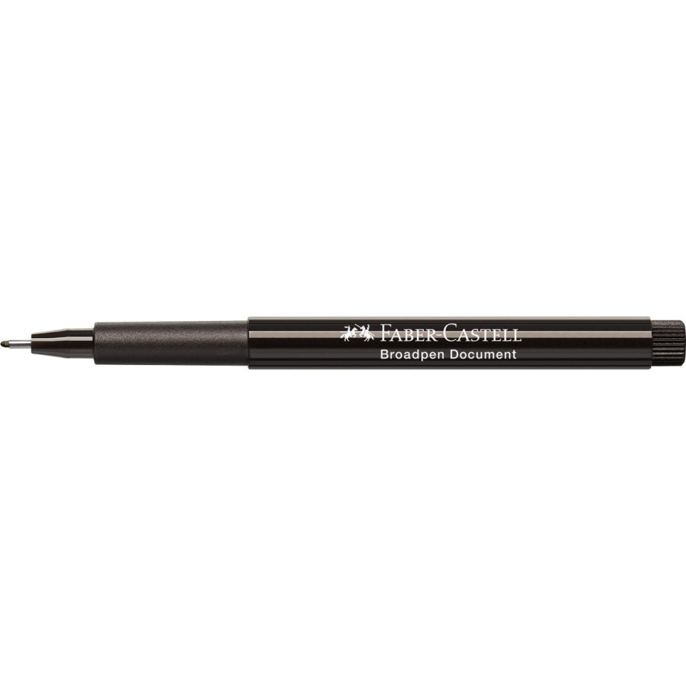 Fibre tip pen Broadpen - Faber-Castell - black, 0,8 mm