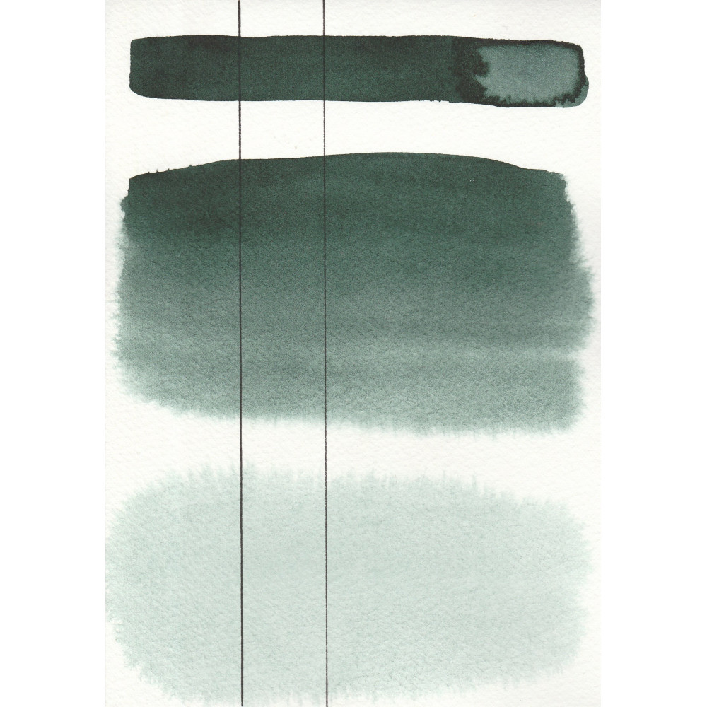 Aquarius watercolor paint - Roman Szmal - 409, Perylene Green, pan