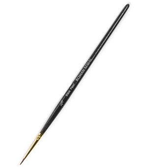 Round, mixed bristles, Black Pearl series brush - Roman Szmal - no. 2/0