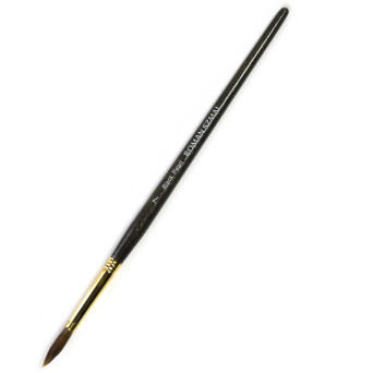 Round, mixed bristles, Black Pearl series brush - Roman Szmal - no. 7
