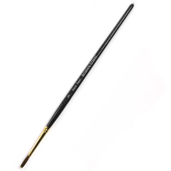 Round, mixed bristles, Black Pearl series brush - Roman Szmal - no. 3