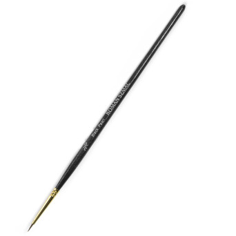 Round, mixed bristles, Black Pearl series brush - Roman Szmal - no. 3/0