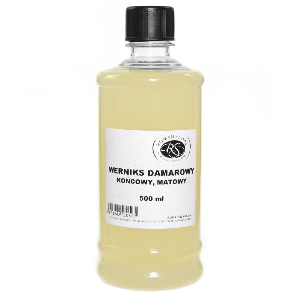 Werniks damarowy do farb olejnych - Roman Szmal - matowy, 500 ml