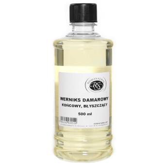 Werniks damarowy do farb olejnych - Roman Szmal - błyszczący, 500 ml