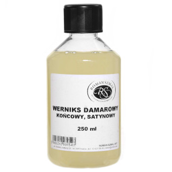 Werniks damarowy do farb olejnych - Roman Szmal - satynowy, 250 ml
