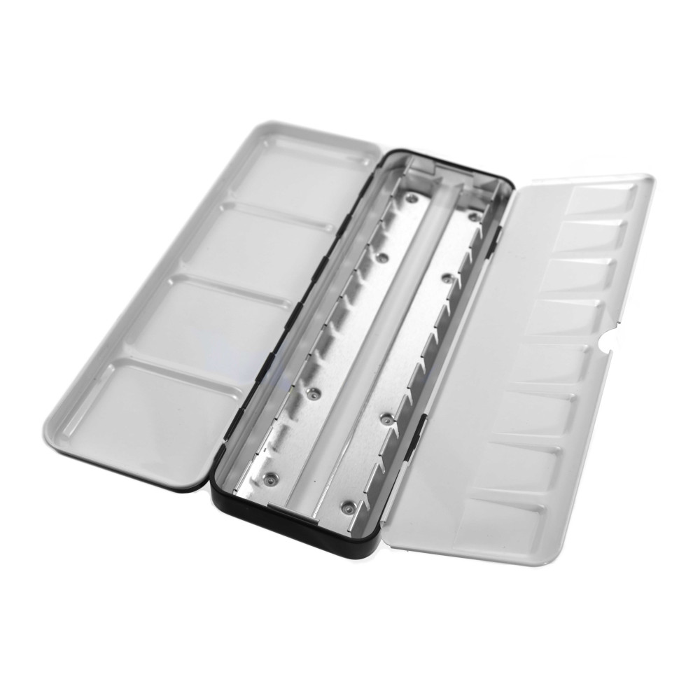 Metal case, pocket box for watercolor pans - Roman Szmal - 12 pcs