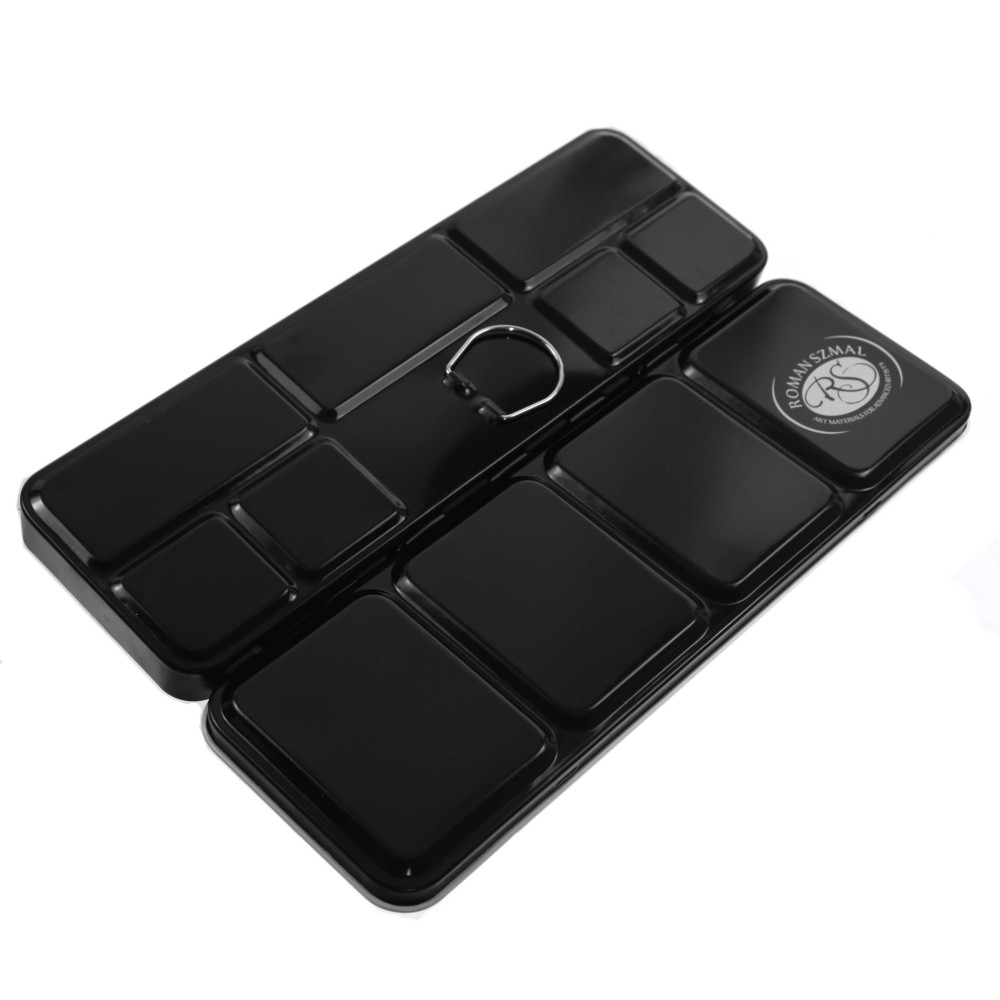 Metal case, pocket box for watercolor pans - Roman Szmal - 12 pcs