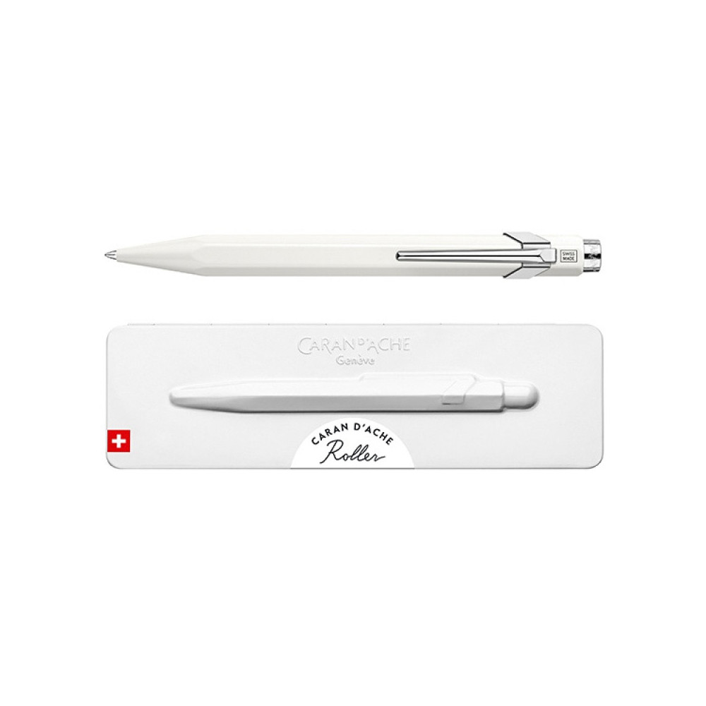 Pióro kulkowe 849 w etui - Caran d'Ache - białe, M
