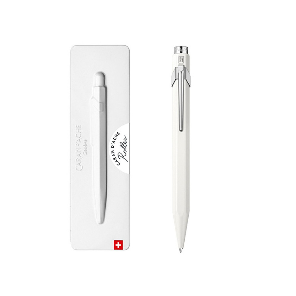 849 rollerball pen with case - Caran d'Ache - white, M