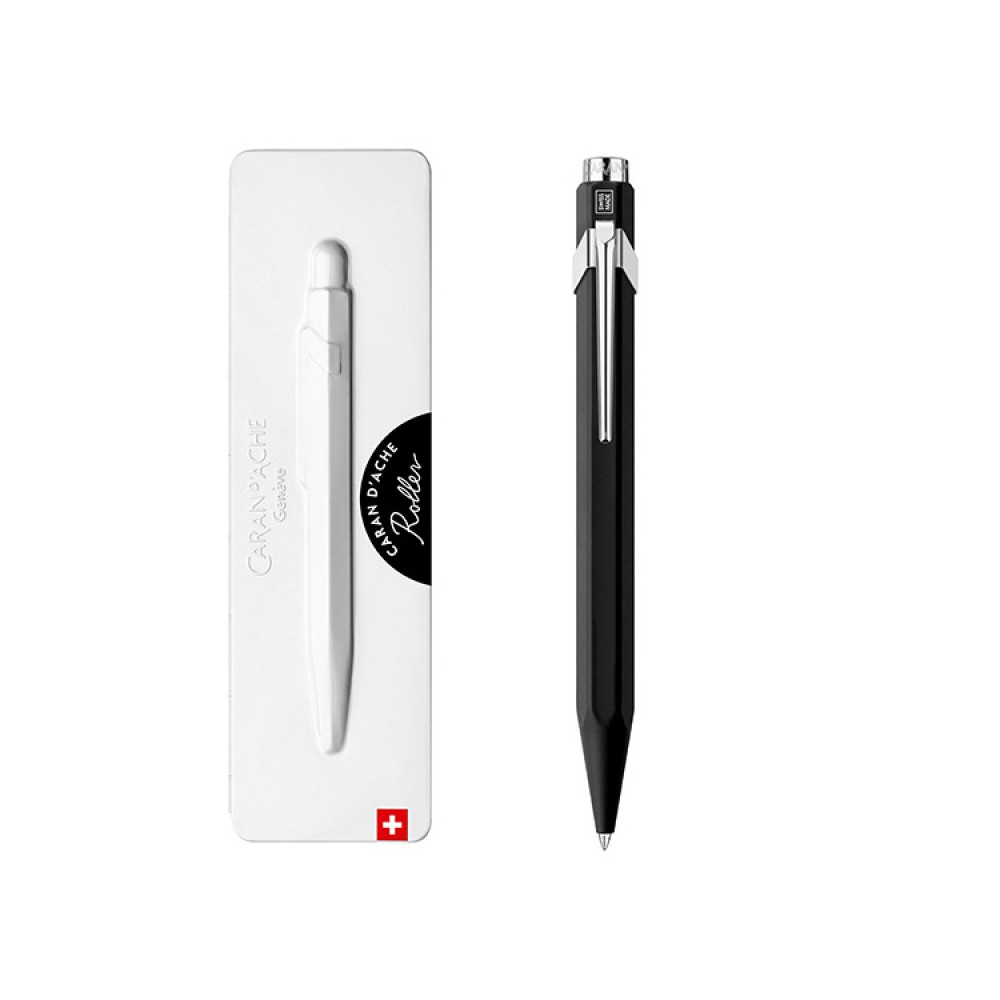 Pióro kulkowe 849 w etui - Caran d'Ache - czarne, M