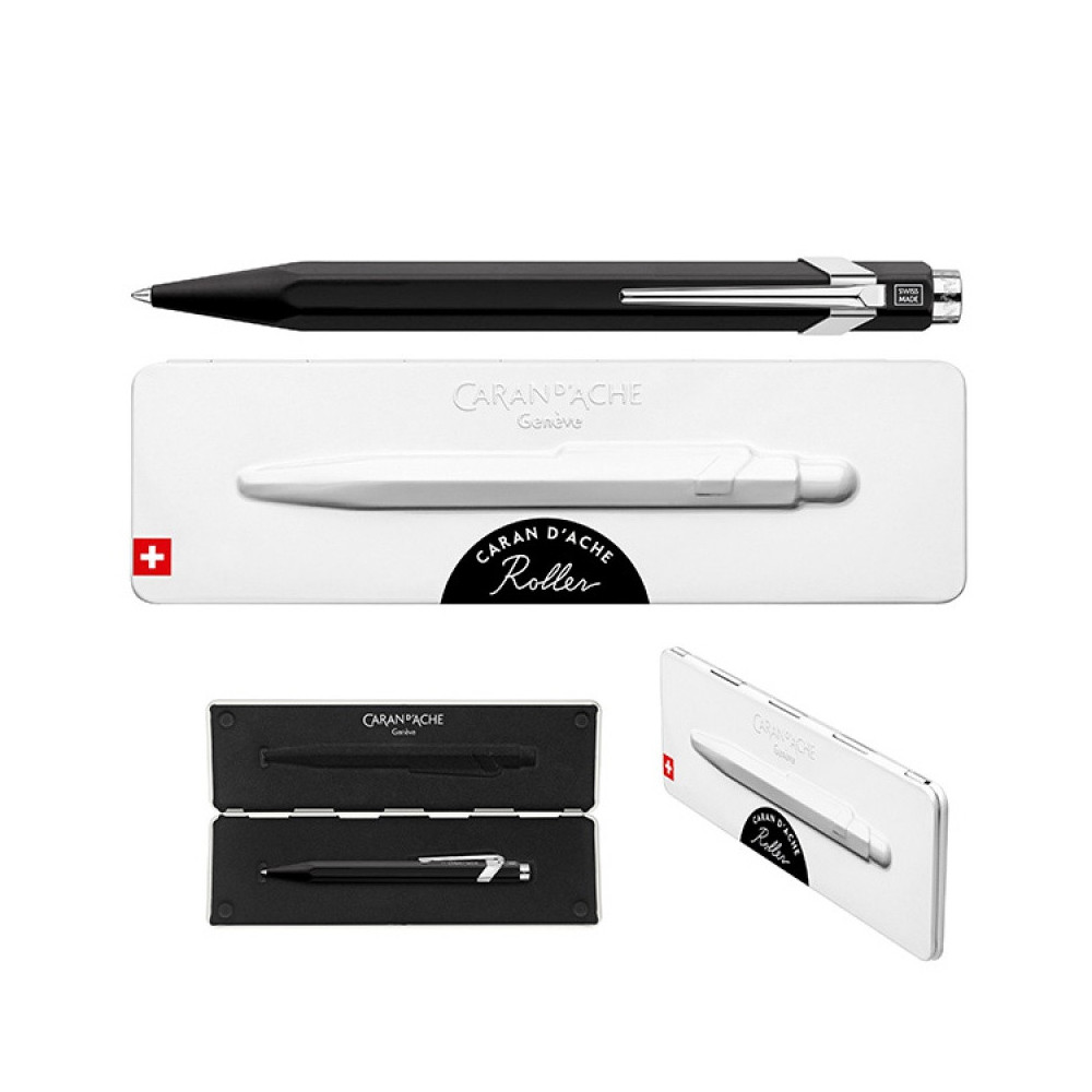 Pióro kulkowe 849 w etui - Caran d'Ache - czarne, M