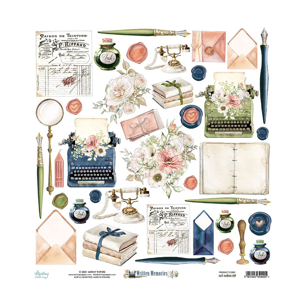 Elements for cutting 30,5 x 30,5 cm - Mintay - Written Memories