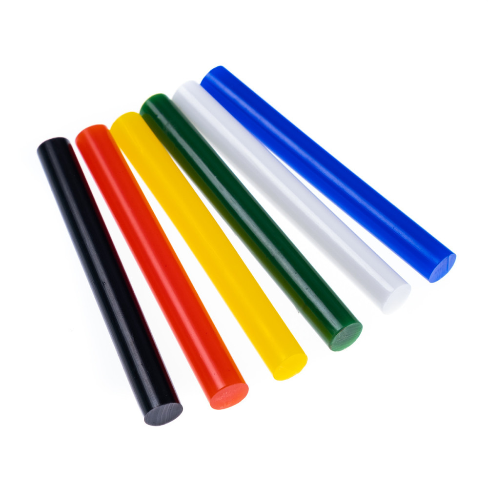 Glue gun sticks - DpCraft - multicolor, 11 mm x 10 cm, 6 pcs