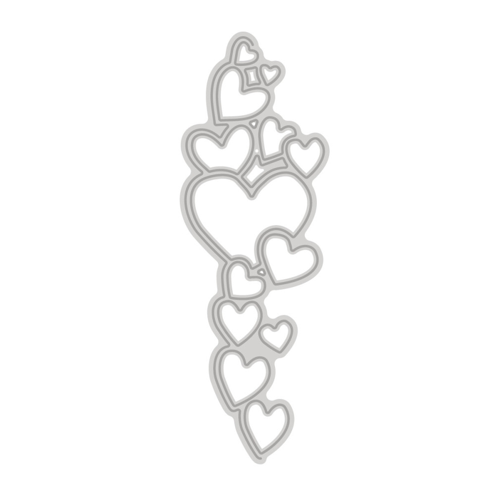 Cutting die - DpCraft - Border with hearts