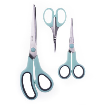 Set of universal SoftGrip scissors - dpCraft - 3 pcs
