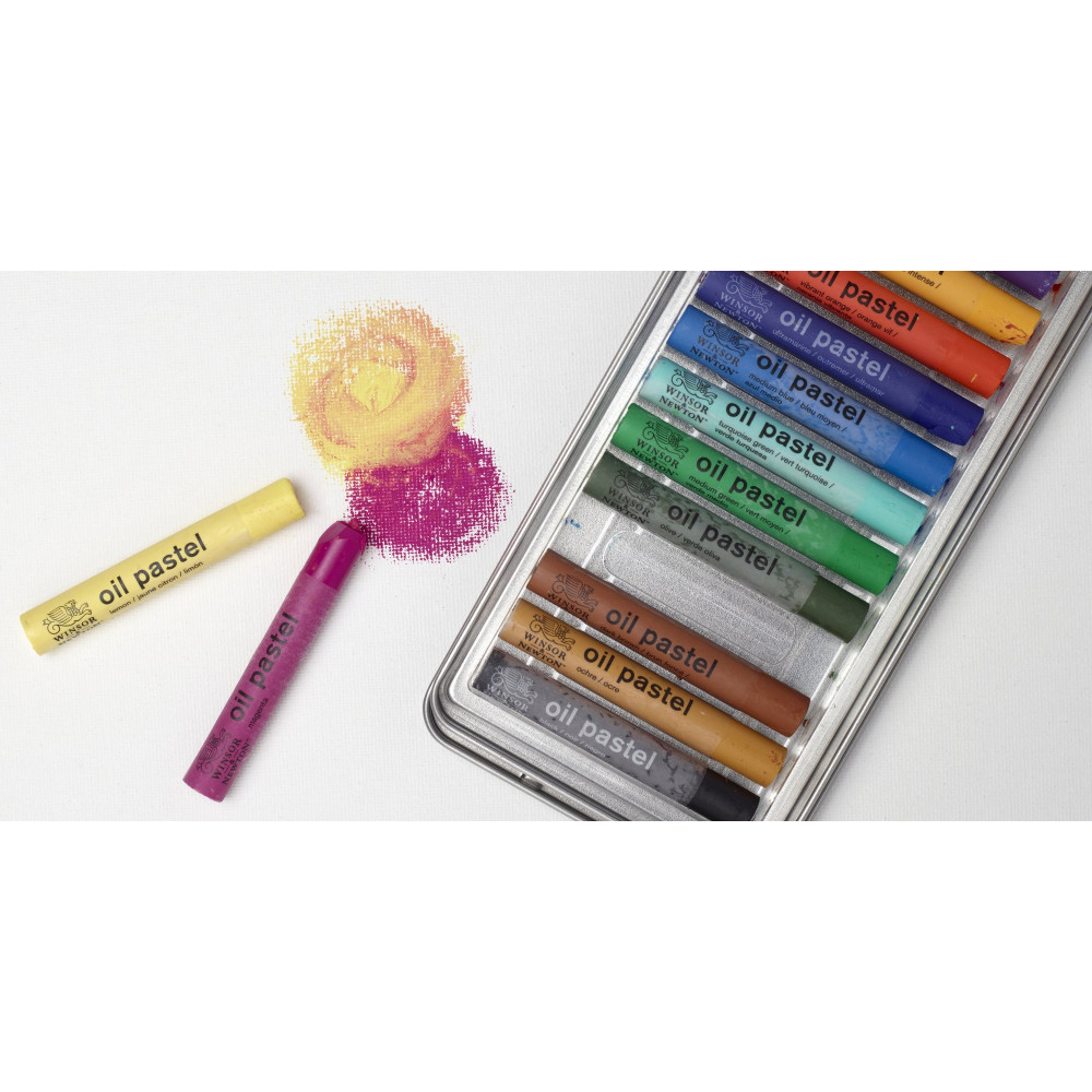 Set of Oil pastels - Winsor & Newton - 15 colors