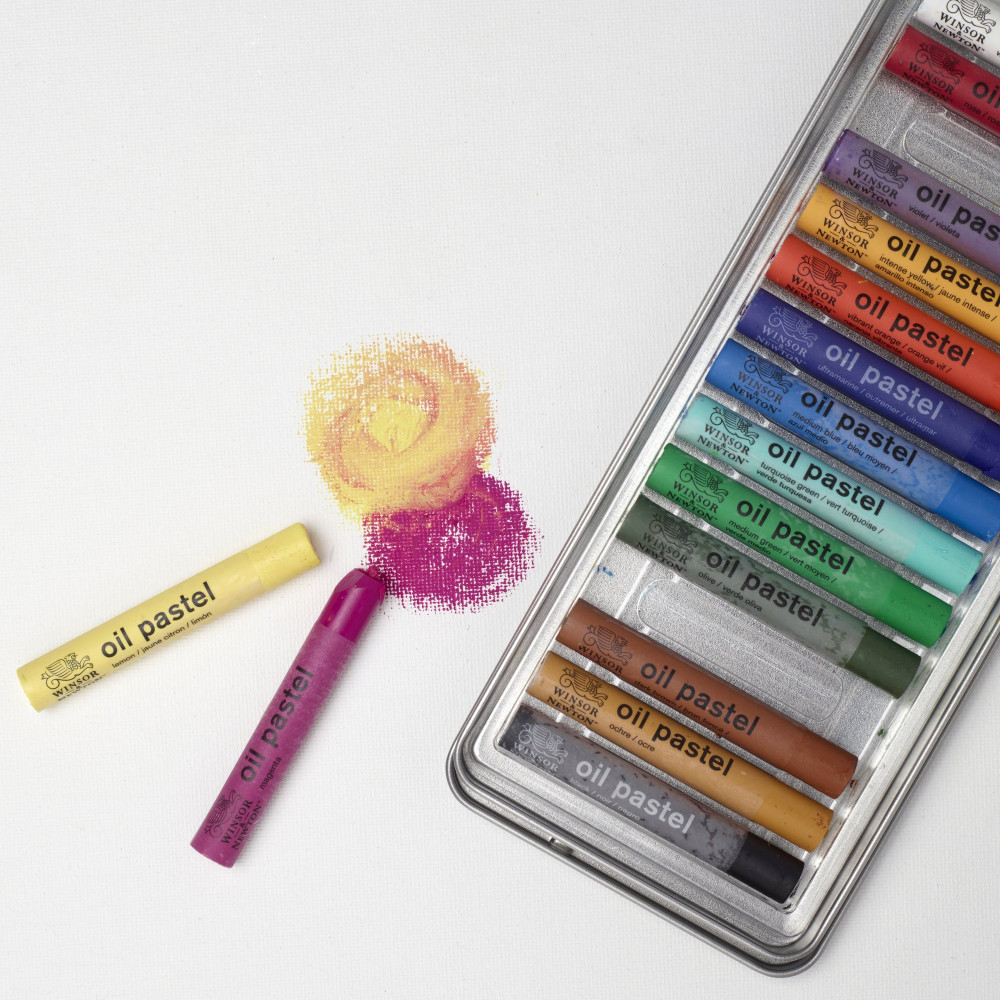 Zestaw pasteli olejnych Oil Pastel - Winsor & Newton - 15 kolorów