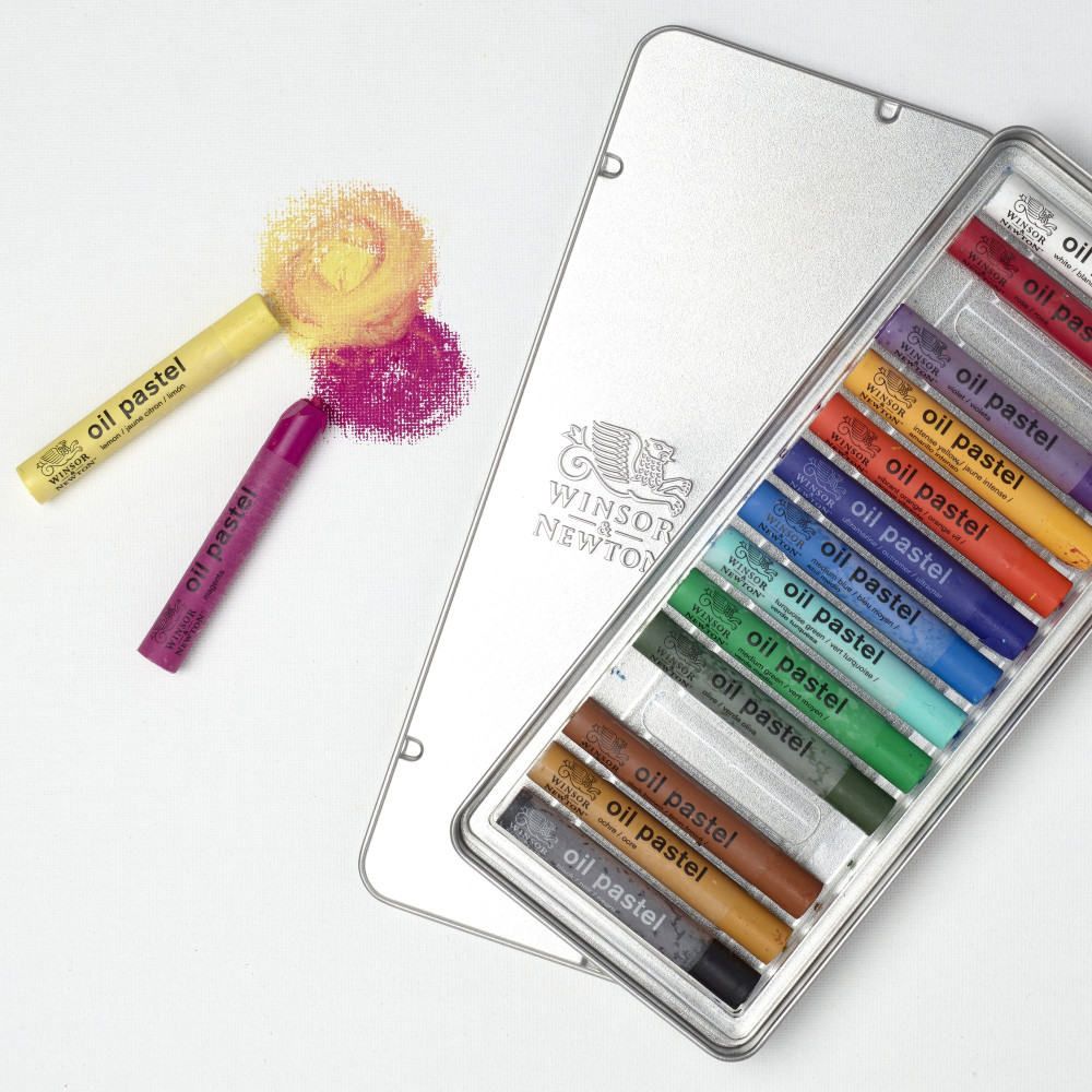 Set of Oil pastels - Winsor & Newton - 15 colors