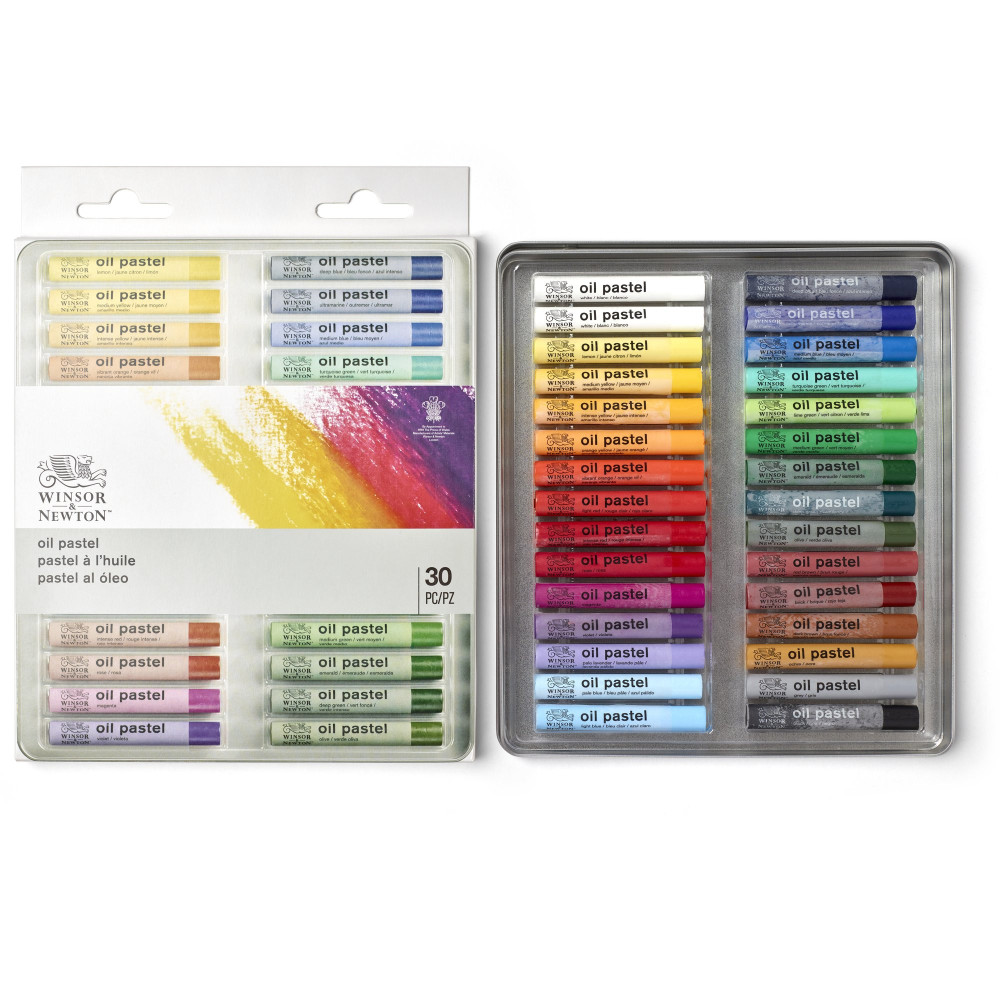 Zestaw pasteli olejnych Oil Pastel - Winsor & Newton - 30 kolorów
