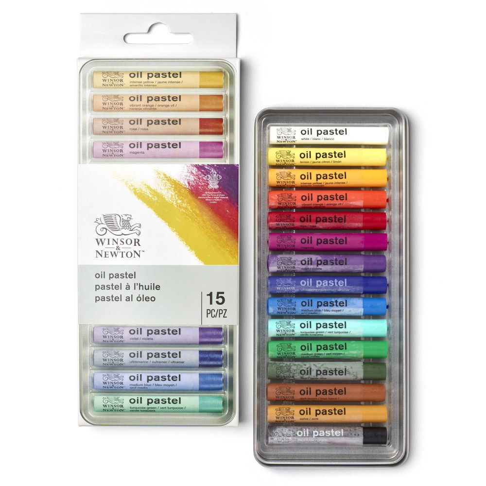 Zestaw pasteli olejnych Oil Pastel - Winsor & Newton - 15 kolorów