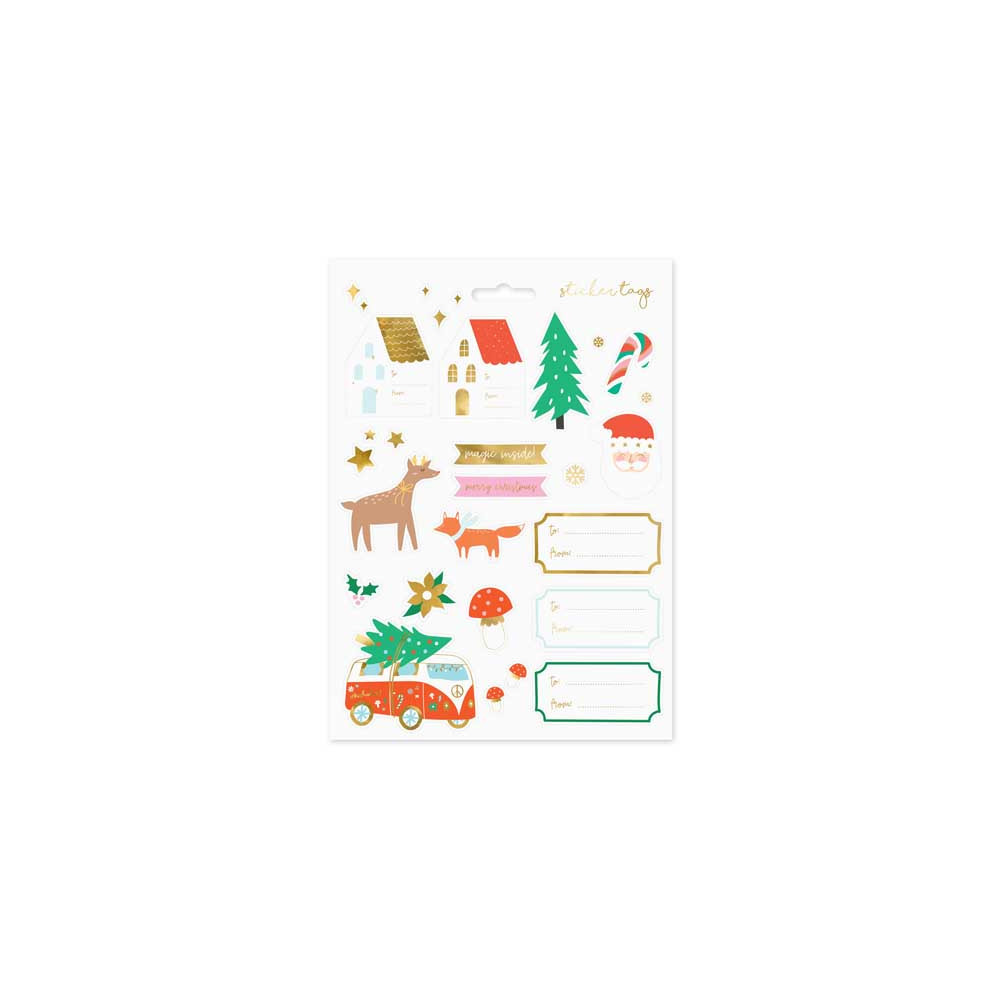 Christmas stickers - Winter Forest, 20 pcs