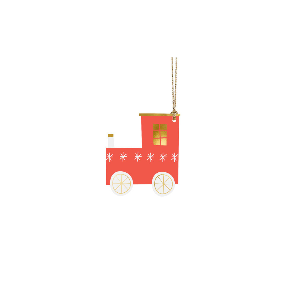 Gifts tags with string, Choo Choo - 12 pcs