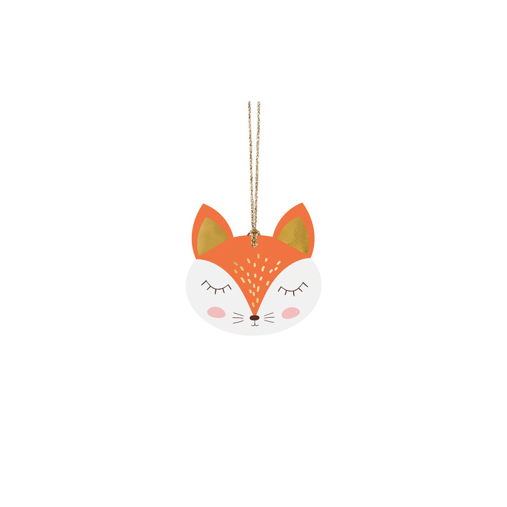 Gifts tags with string, Winter Forest - 12 pcs