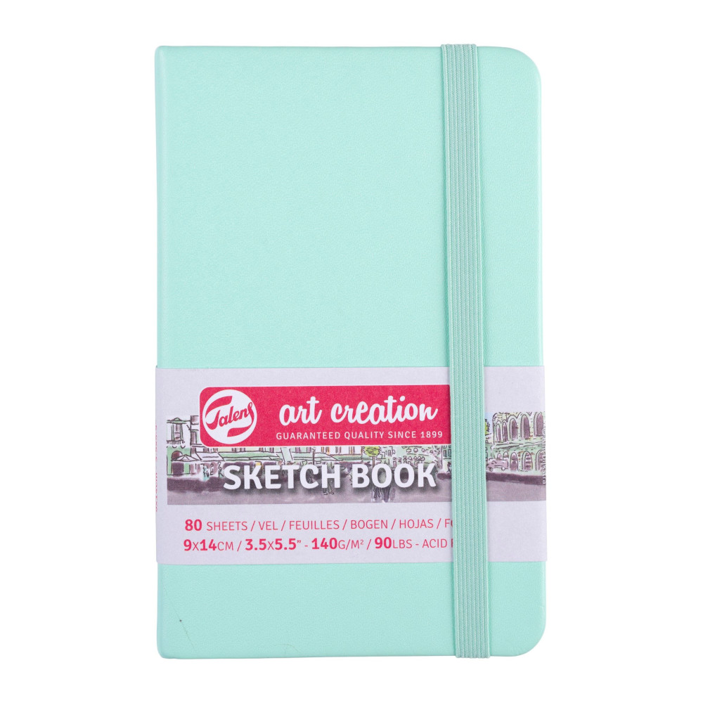Szkicownik 9 x 14 cm - Talens Art Creation - Fresh Mint, 140 g, 80 ark.