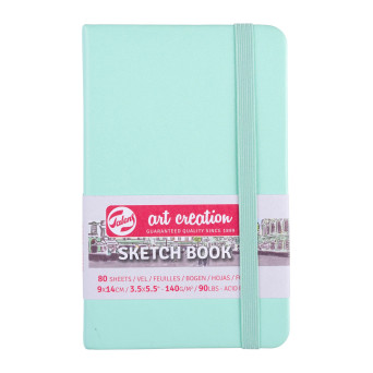 Szkicownik 9 x 14 cm - Talens Art Creation - Fresh Mint, 140 g, 80 ark.
