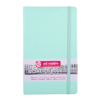 Sketch Book 13 x 21 cm - Talens Art Creation - Fresh Mint, 140 g, 80 sheets