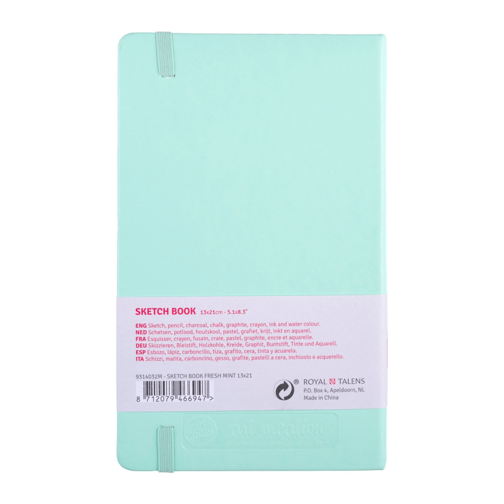 Sketch Book 13 x 21 cm - Talens Art Creation - Fresh Mint, 140 g, 80 sheets
