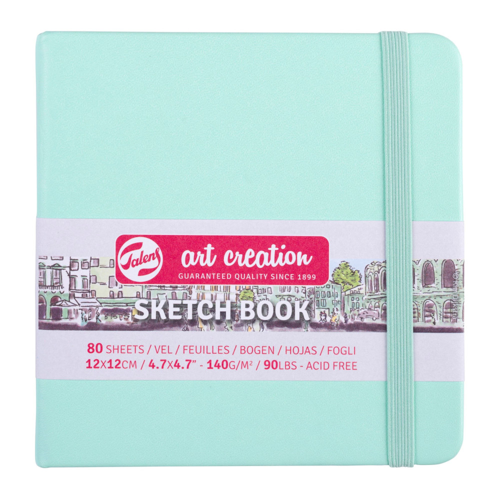 Sketch Book 12 x 12 cm - Talens Art Creation - Fresh Mint, 140 g, 80 sheets