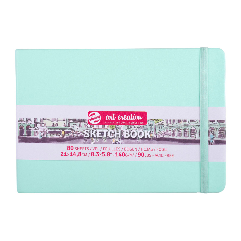 Sketch Book 21 x 15 cm - Talens Art Creation - Fresh Mint, 140g, 80 sheets