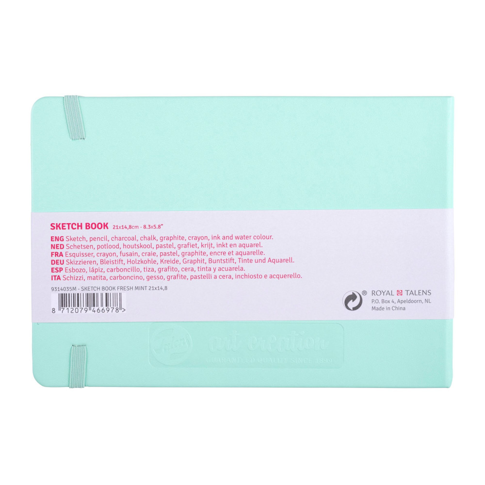 Sketch Book 21 x 15 cm - Talens Art Creation - Fresh Mint, 140g, 80 sheets