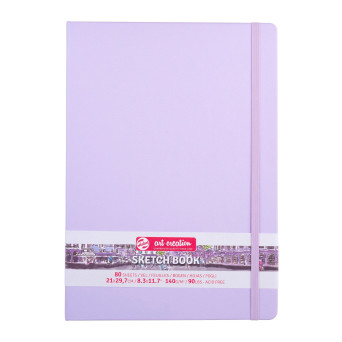 Sketch Book 21 x 30 cm - Talens Art Creation - Pastel Violet, 140 g, 80 sheets