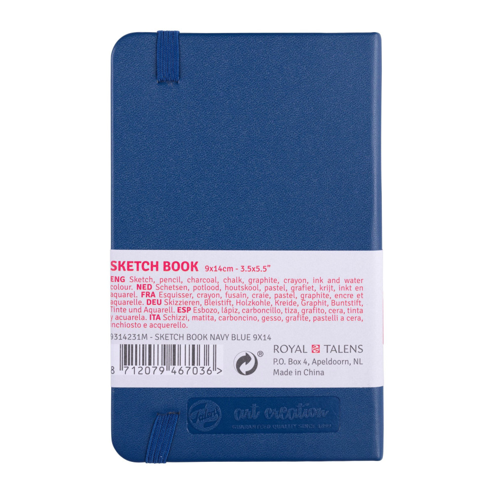 Sketch Book 9 x 14 cm - Talens Art Creation - Navy Blue, 140 g, 80 sheets